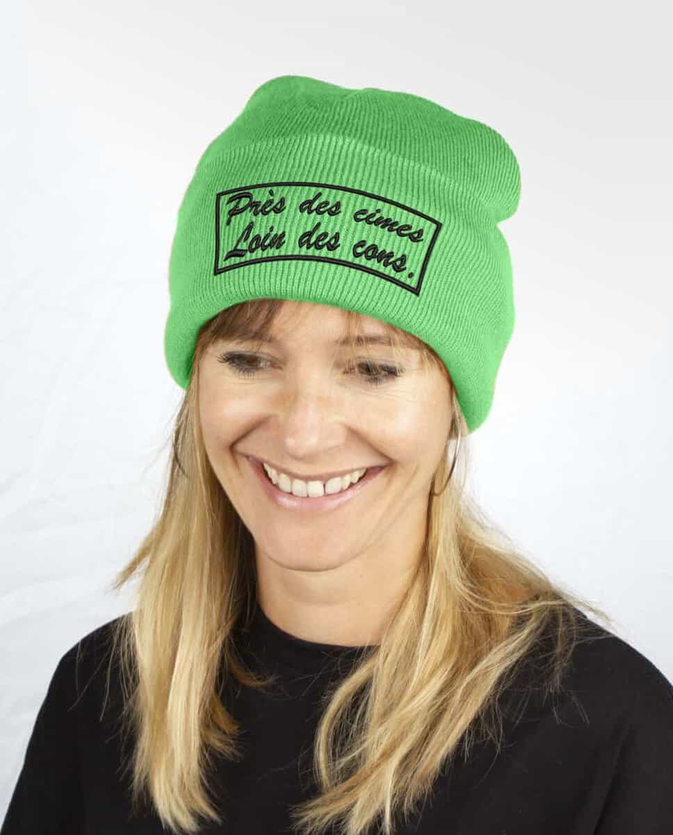 BONNET SKI : PRES DES CIMES LOIN DES CONS – Image 6