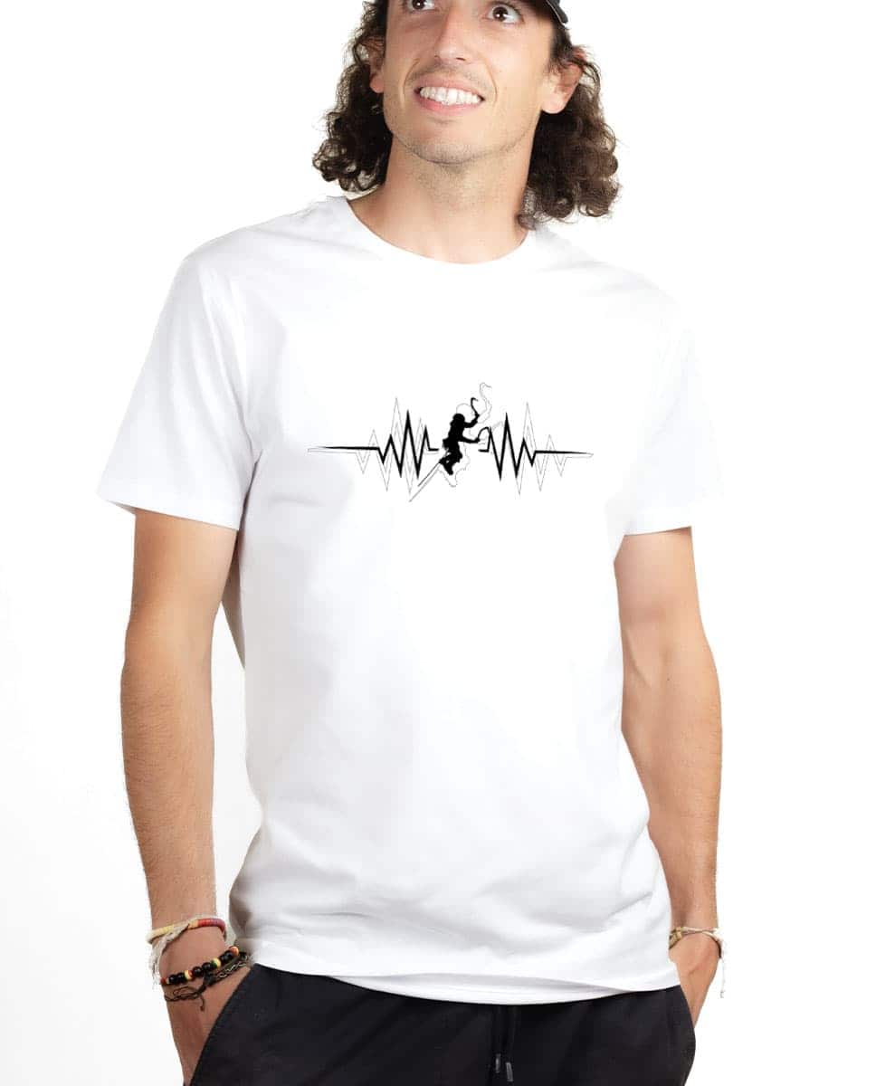 T-SHIRT HOMME : CASCADE DE GLACE BATTEMENTS DE COEUR – Image 2