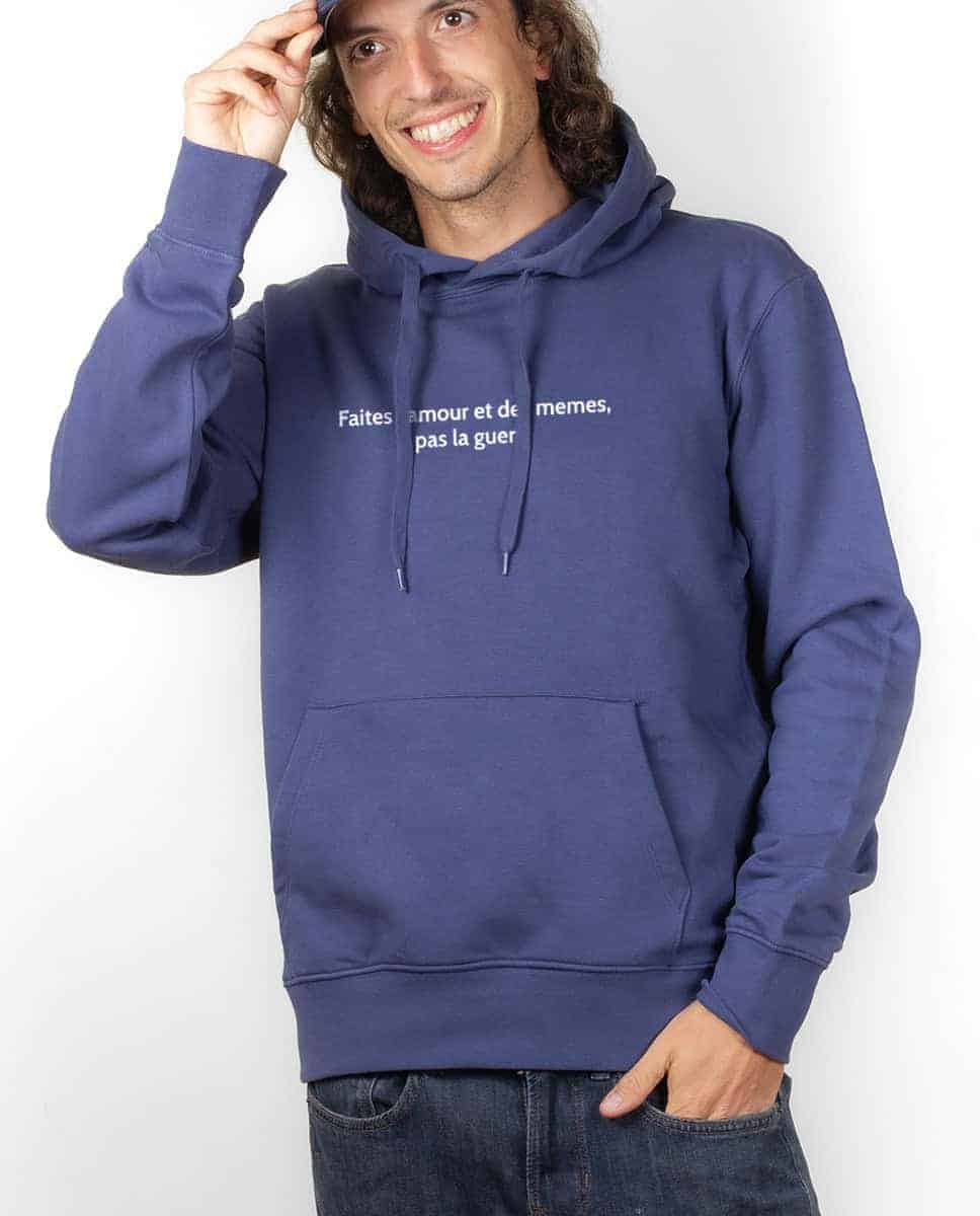 SWEAT HOMME : FAITES L'AMOUR ET DES MEMES, PAS LA GUERRE – Image 3