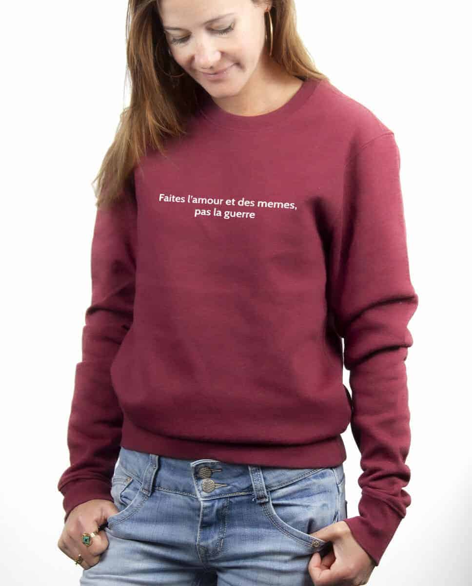 PULL FEMME : FAITES L'AMOUR ET DES MEMES, PAS LA GUERRE – Image 5