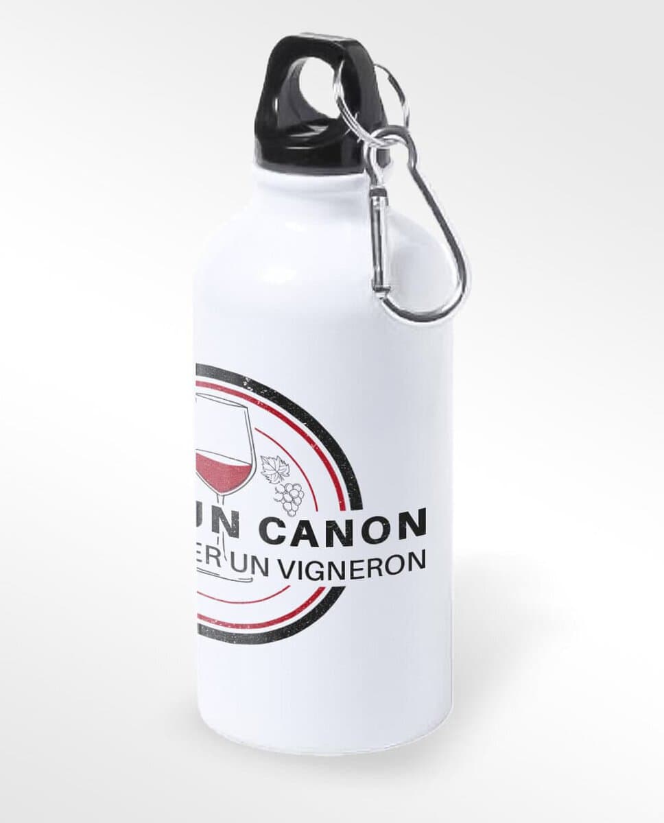 Gourde Sport : BOIRE UN CANON C’EST SAUVER UN VIGNERON – Image 2