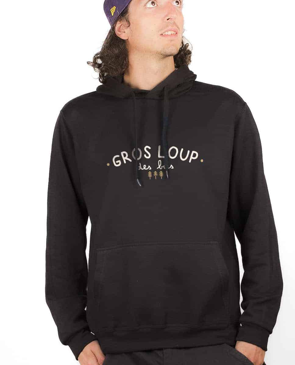 SWEAT HOMME : GROS LOUP DES BOIS – Image 4