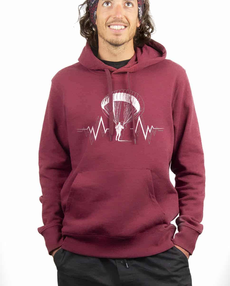 SWEAT HOMME : PARAPENTE BATTEMENTS DE COEUR – Image 3