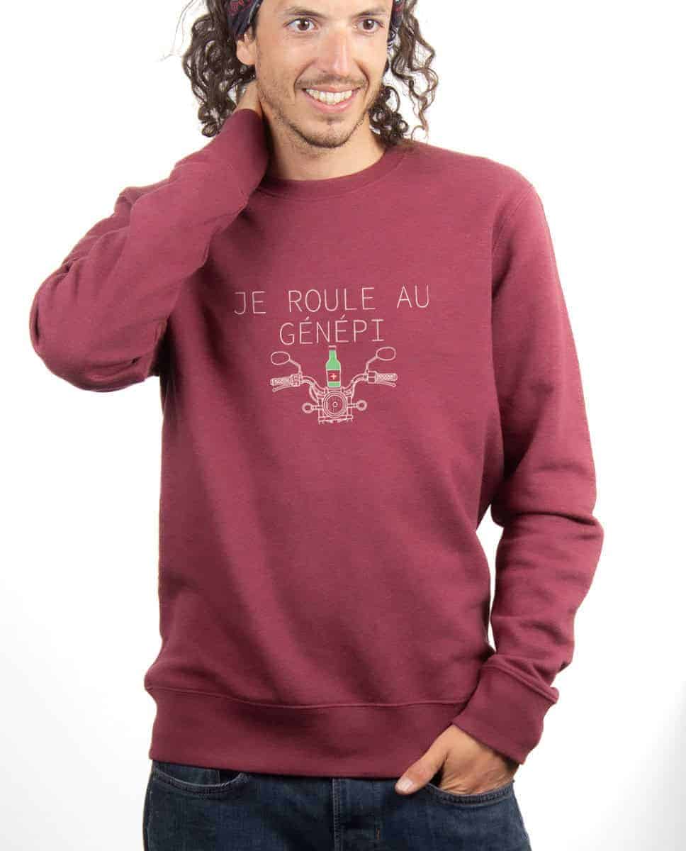 PULL HOMME : Je roule au génépi - Motard – Image 3