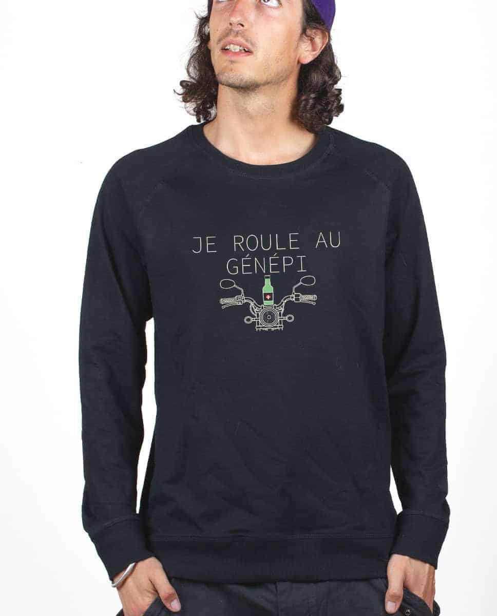 PULL HOMME : Je roule au génépi - Motard – Image 5