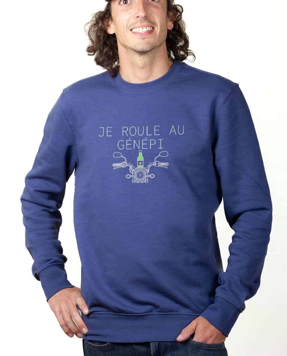 PULL HOMME : Je roule au génépi - Motard – Image 4