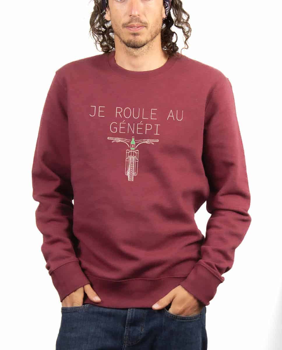 PULL HOMME : Je roule au génépi - VTT – Image 3