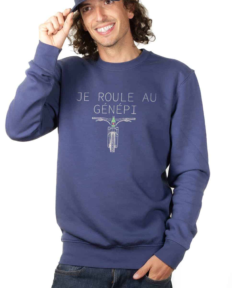PULL HOMME : Je roule au génépi - VTT – Image 4