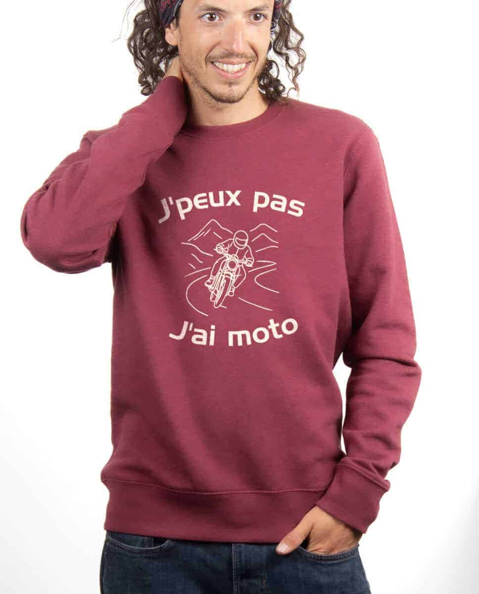 PULL HOMME : J'peux pas j'ai moto – Image 3