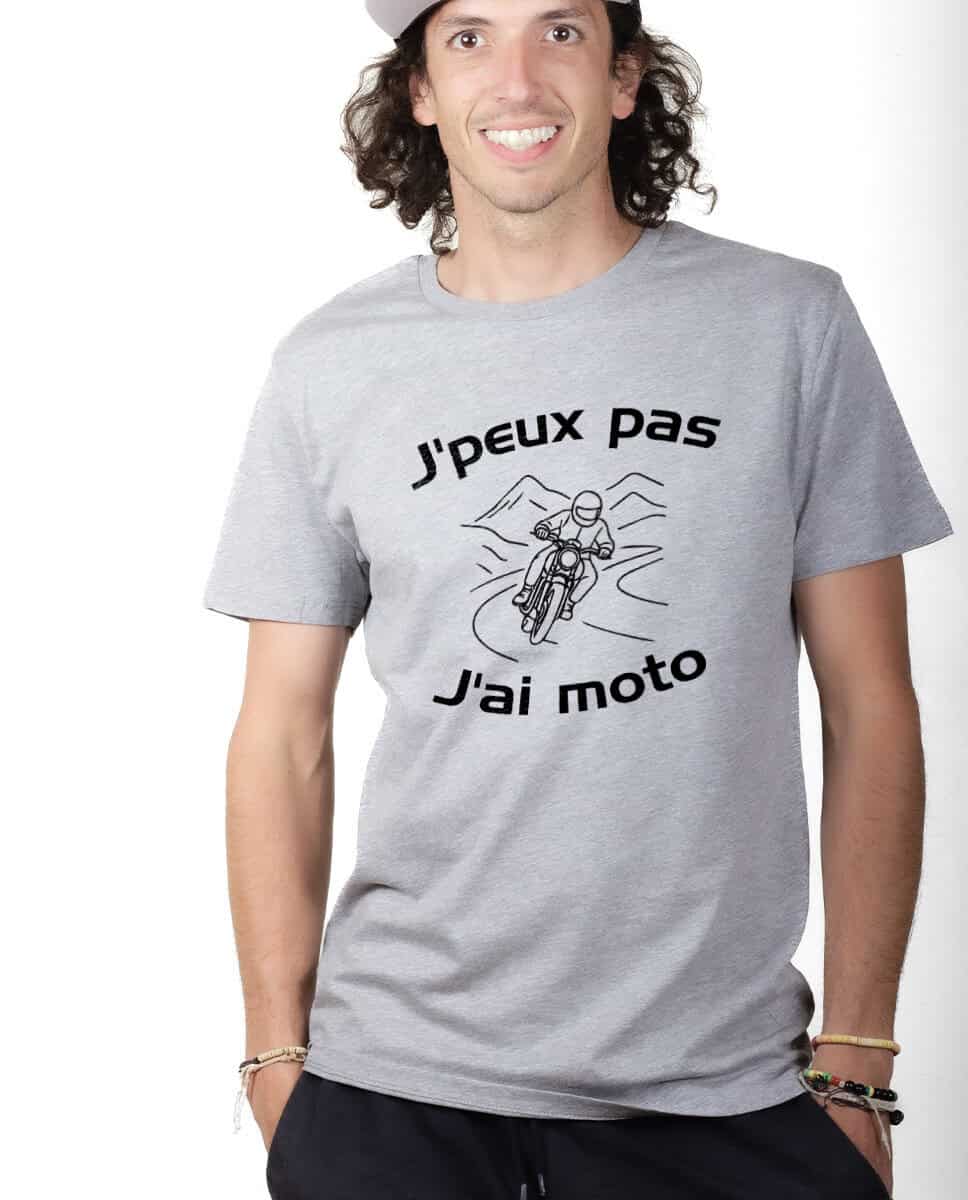 T-SHIRT HOMME : J'peux pas j'ai moto – Image 3