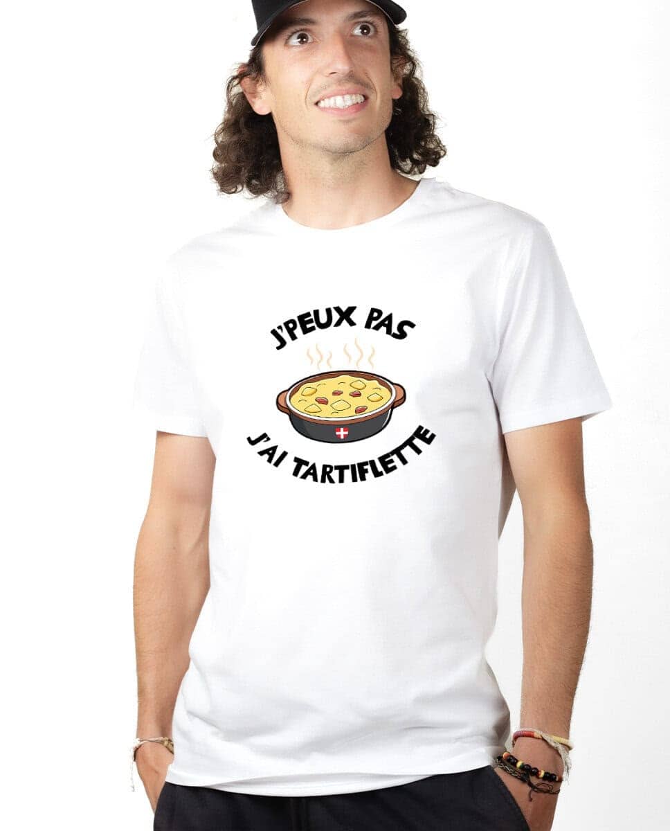 T-SHIRT HOMME : J'peux pas j'ai tartiflette – Image 2
