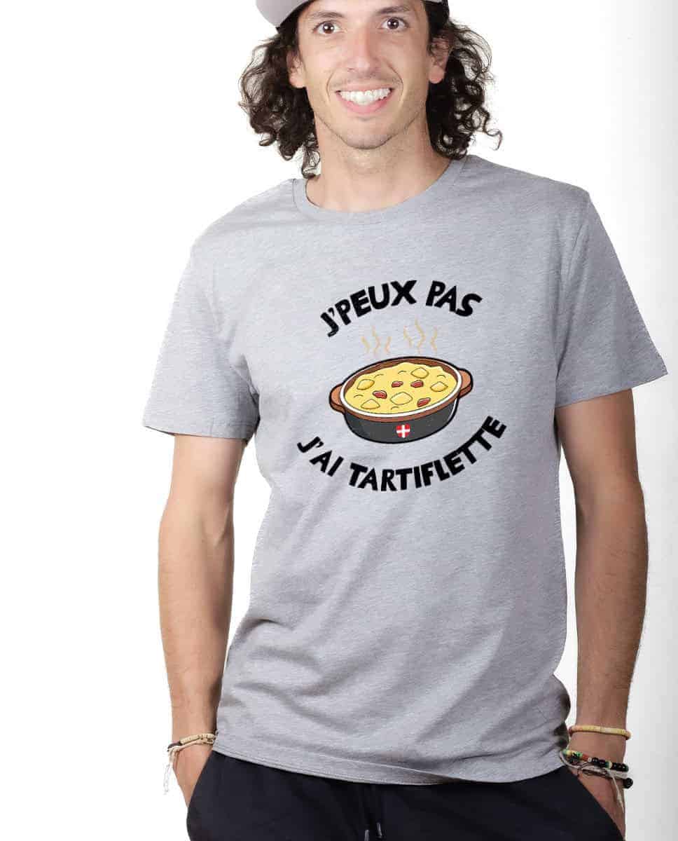 T-SHIRT HOMME : J'peux pas j'ai tartiflette – Image 3