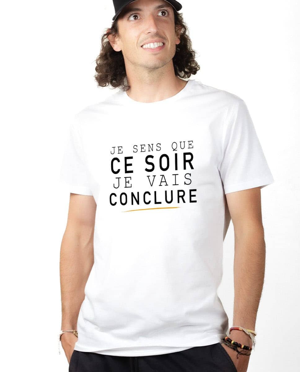 T-SHIRT HOMME : Le Bronzés Je sens que je vais conclure – Image 2