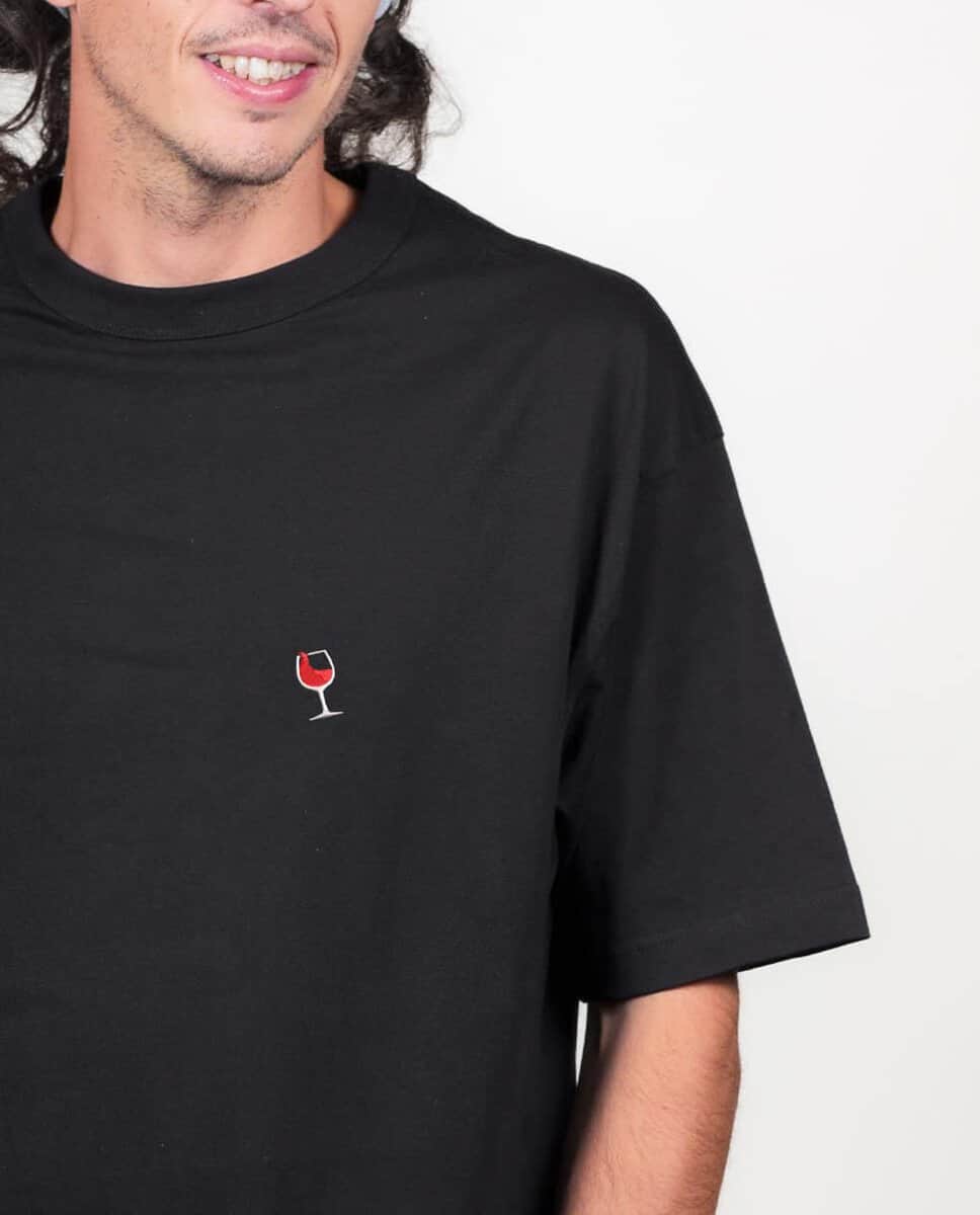 T SHIRT OVERSIZE HOMME BRODE : VERRE DE VIN – Image 12