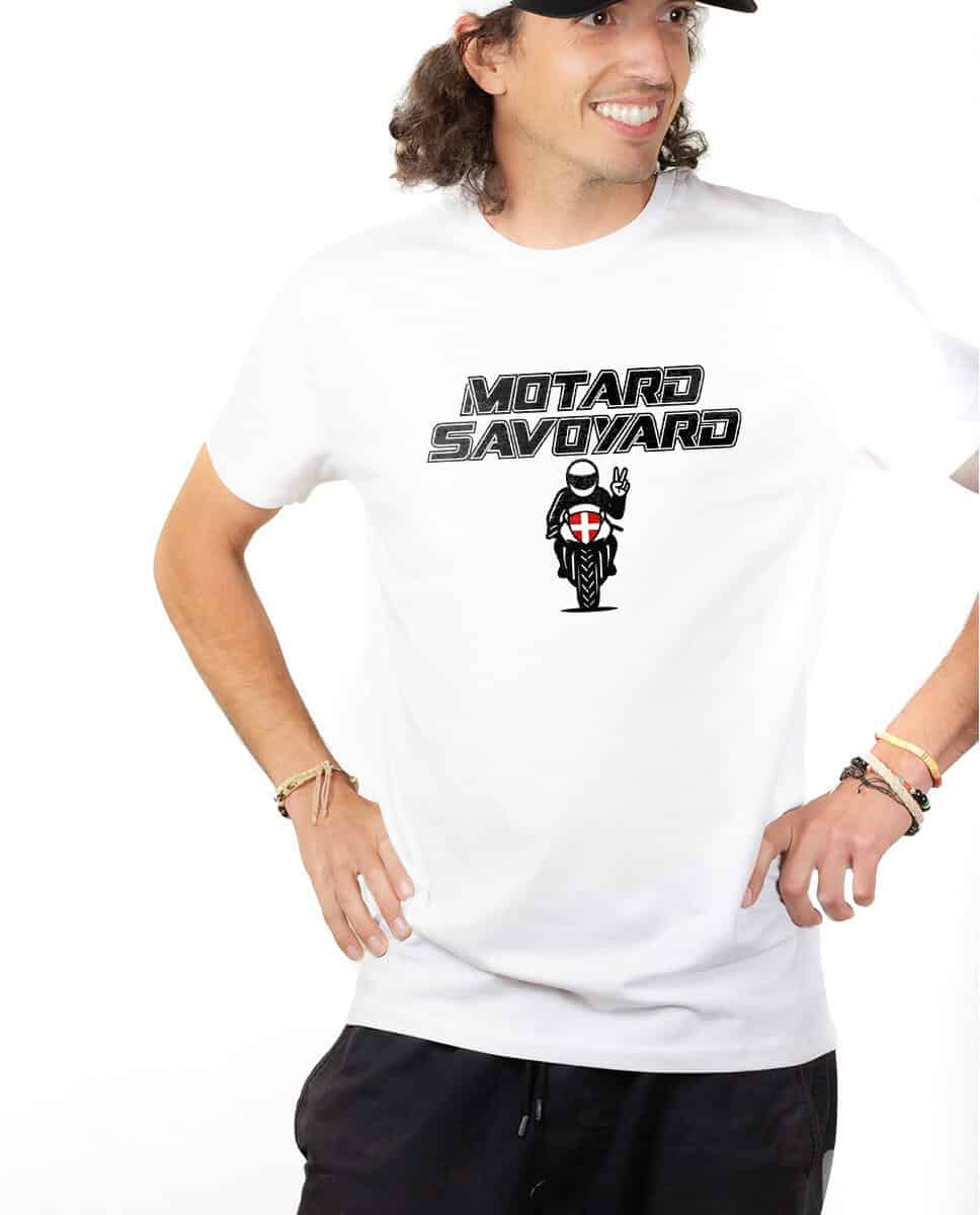 T-SHIRT HOMME : Motard Savoyard moto sport – Image 2