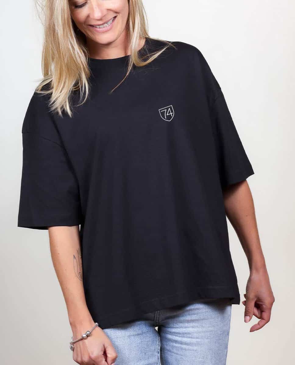 T SHIRT OVERSIZE FEMME BRODE : 74 – Image 2