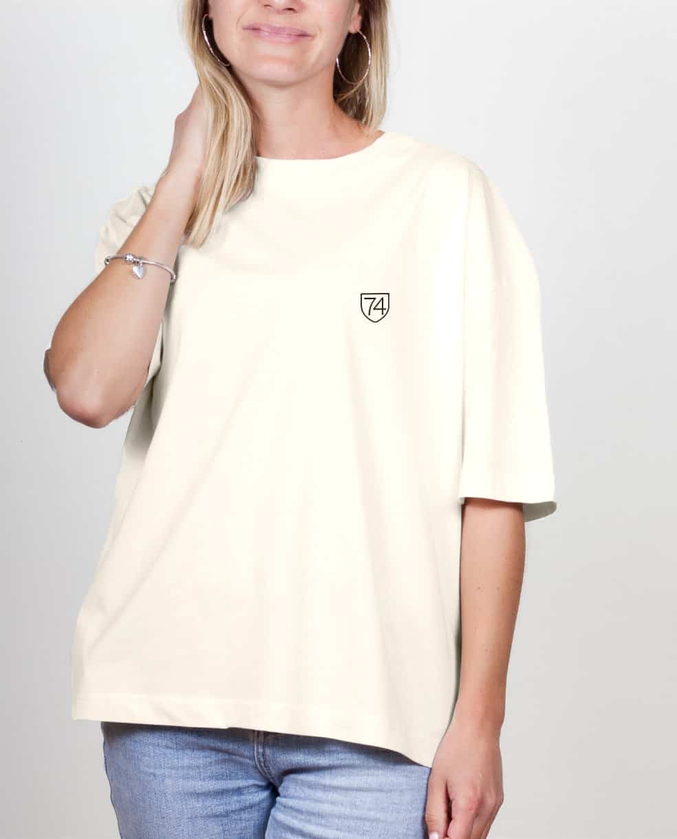 T SHIRT OVERSIZE FEMME BRODE : 74 – Image 3