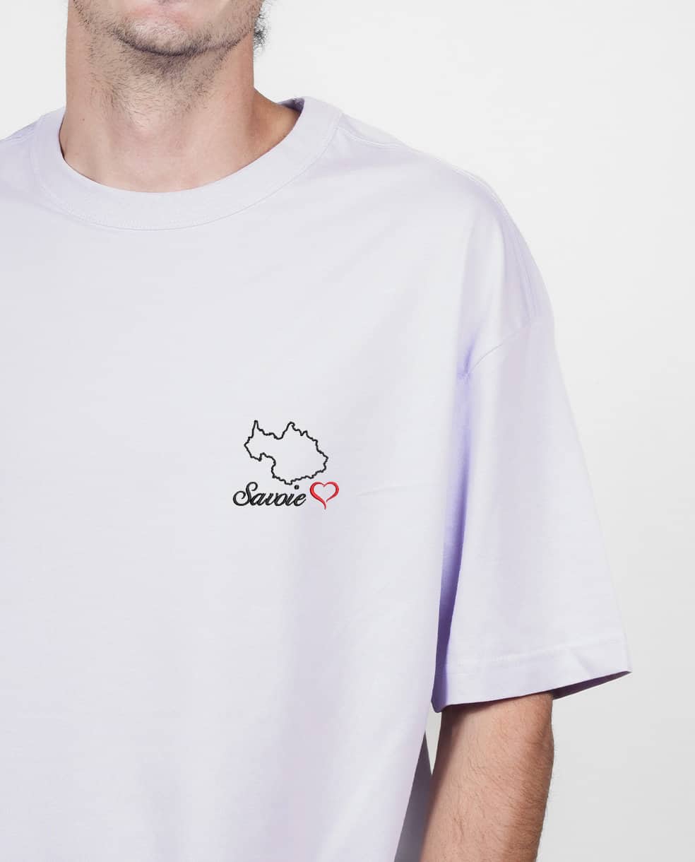 T SHIRT OVERSIZE HOMME BRODE : CARTE DE SAVOIE – Image 10