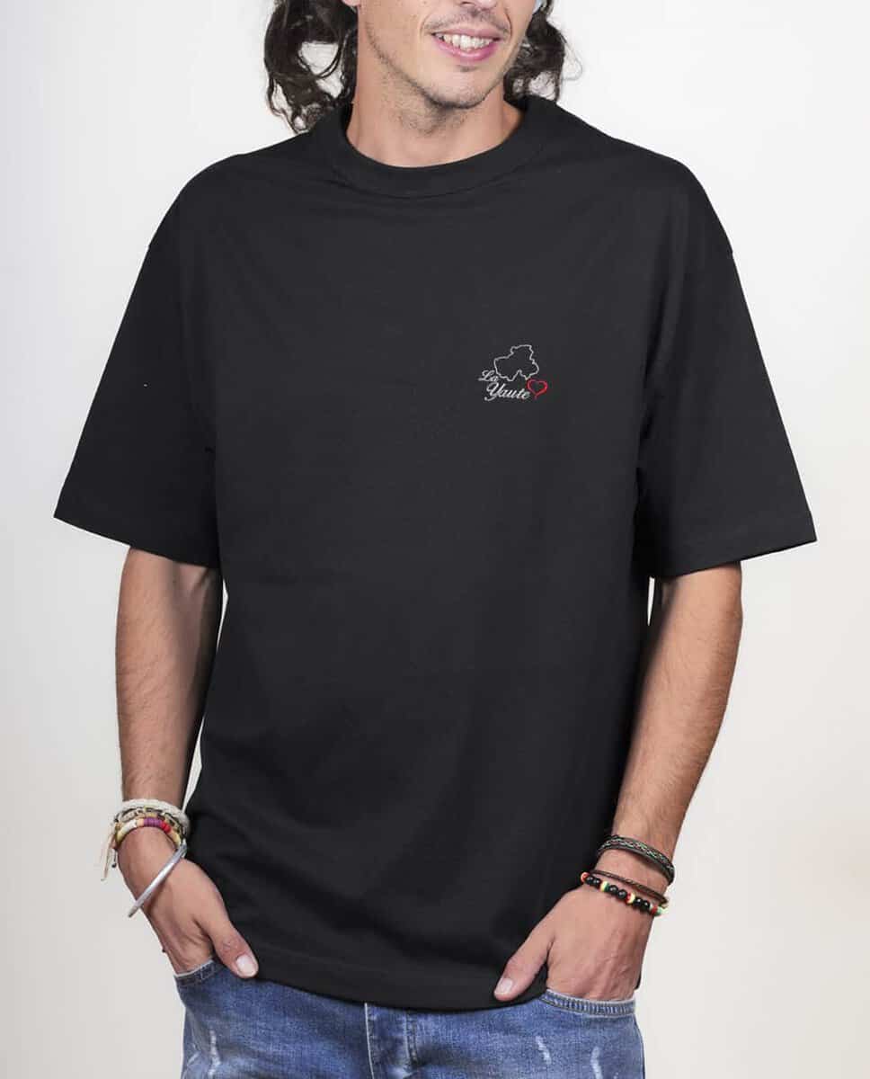 T SHIRT OVERSIZE HOMME BRODE : CARTE DE HAUTE SAVOIE – Image 2