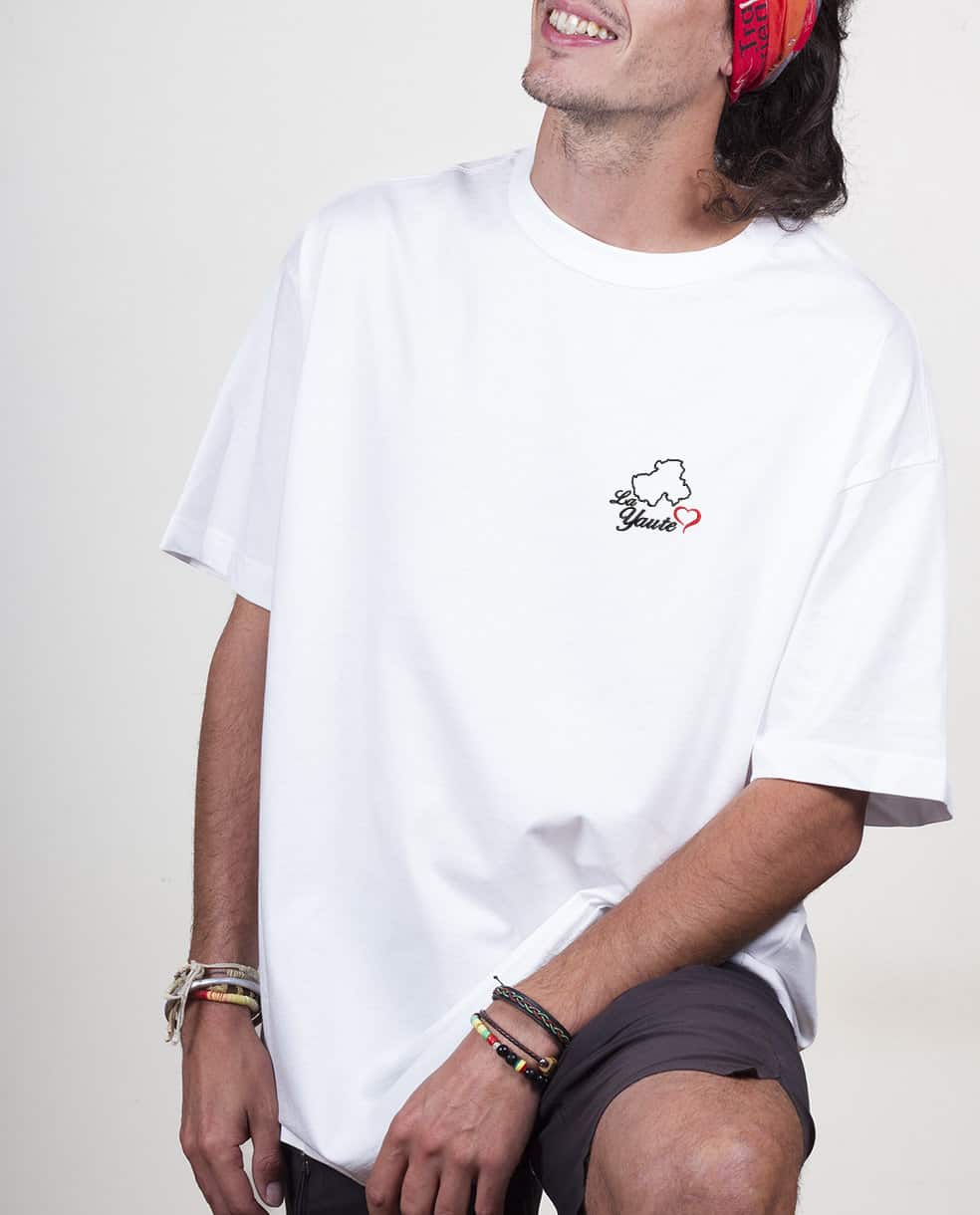 T SHIRT OVERSIZE HOMME BRODE : CARTE DE HAUTE SAVOIE – Image 6