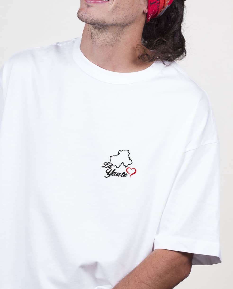 T SHIRT OVERSIZE HOMME BRODE : CARTE DE HAUTE SAVOIE – Image 7