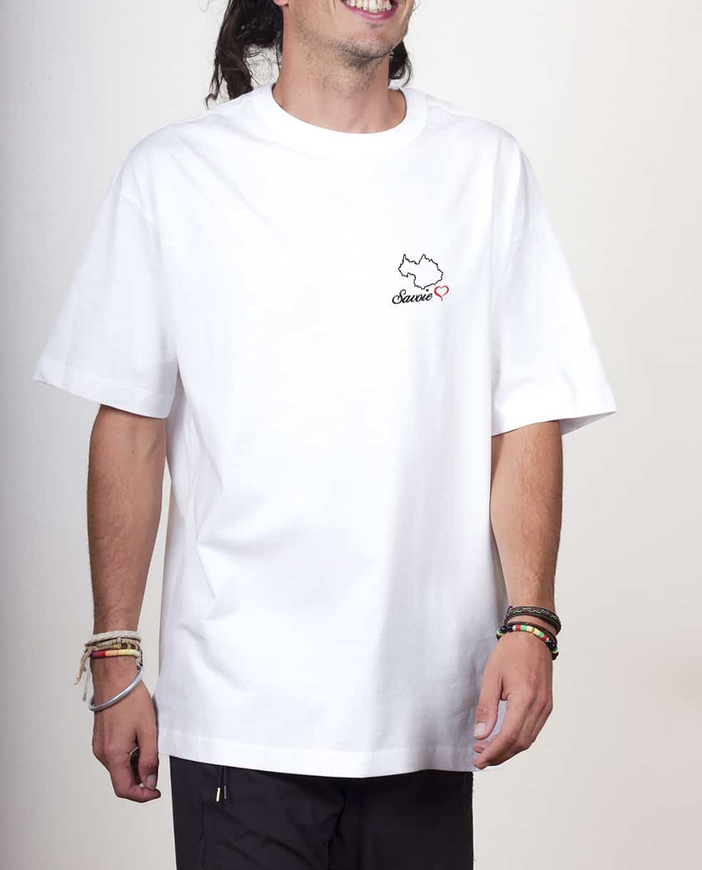 T SHIRT OVERSIZE HOMME BRODE : CARTE DE SAVOIE – Image 6