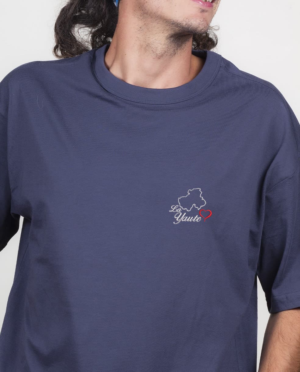 T SHIRT OVERSIZE HOMME BRODE : CARTE DE HAUTE SAVOIE – Image 8