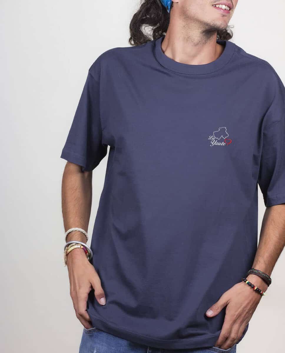 T SHIRT OVERSIZE HOMME BRODE : CARTE DE HAUTE SAVOIE – Image 5