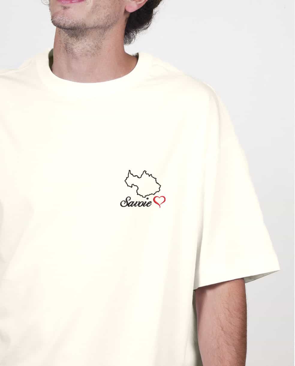 T SHIRT OVERSIZE HOMME BRODE : CARTE DE SAVOIE – Image 11