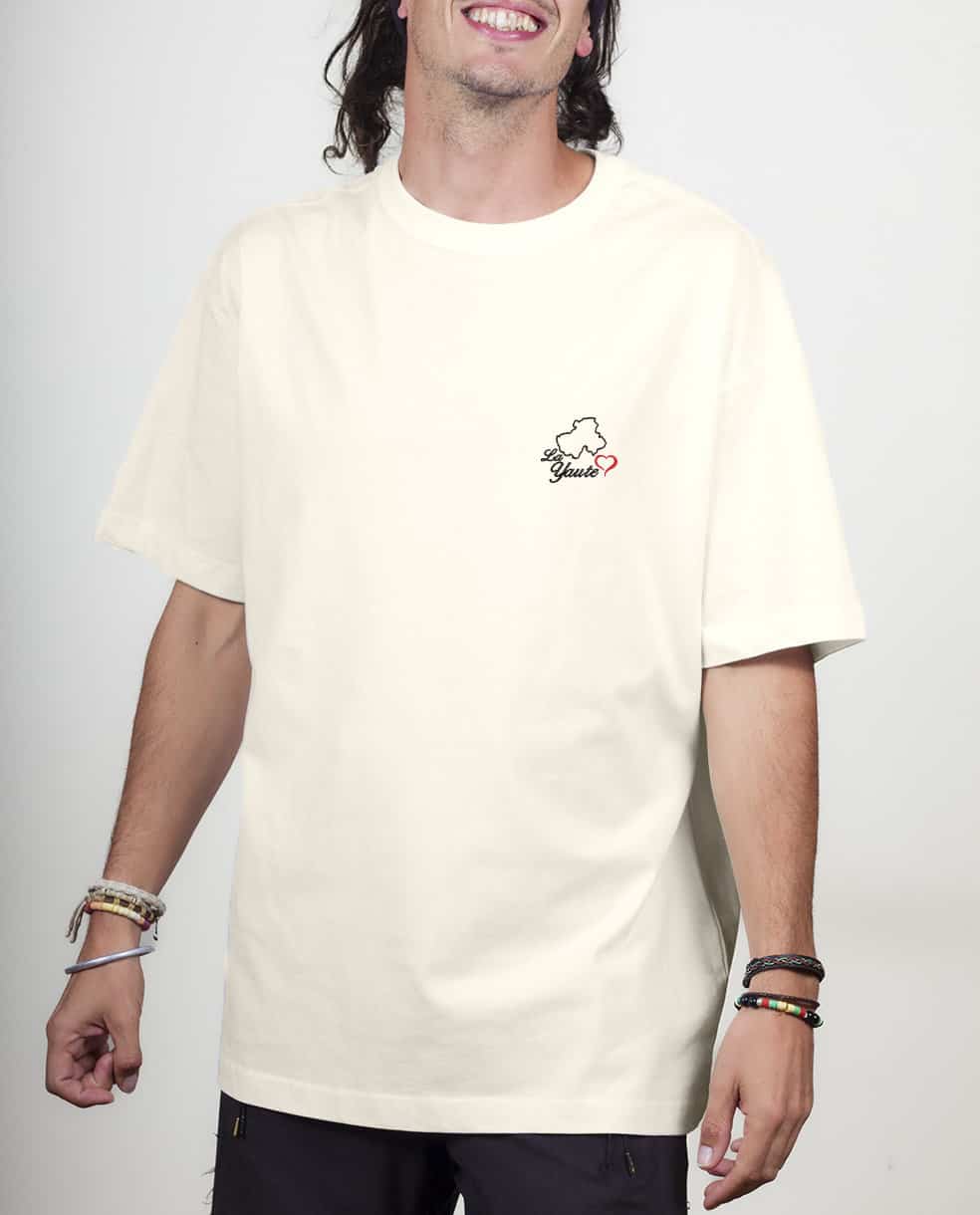 T SHIRT OVERSIZE HOMME BRODE : CARTE DE HAUTE SAVOIE – Image 3
