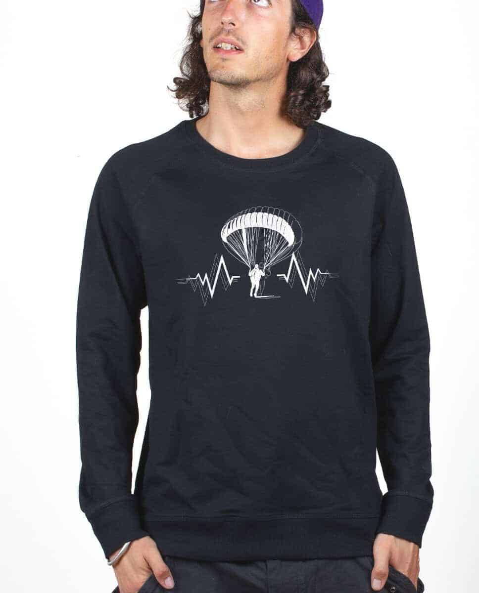 PULL HOMME : PARAPENTE BATTEMENTS DE COEUR – Image 5