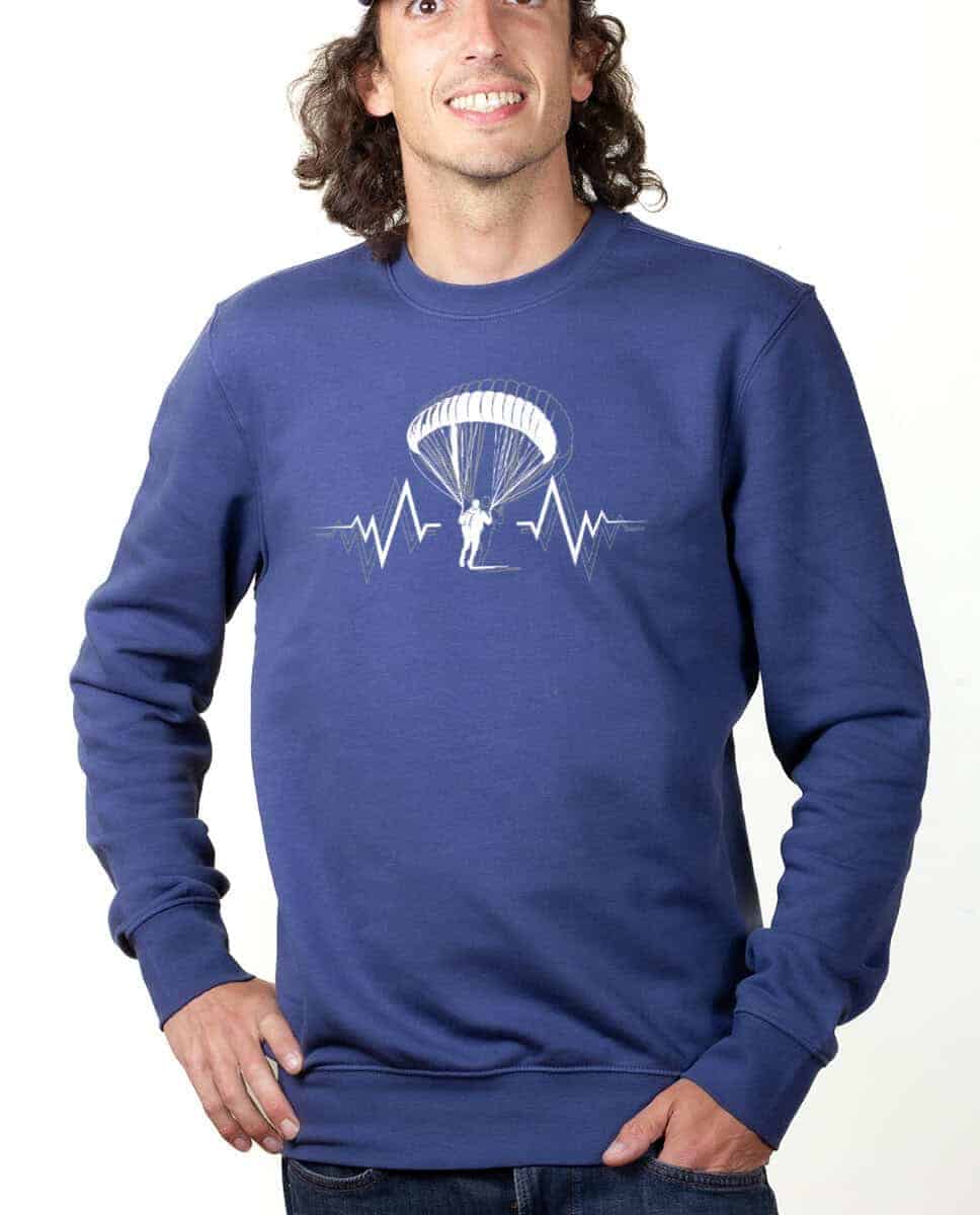 PULL HOMME : PARAPENTE BATTEMENTS DE COEUR – Image 4