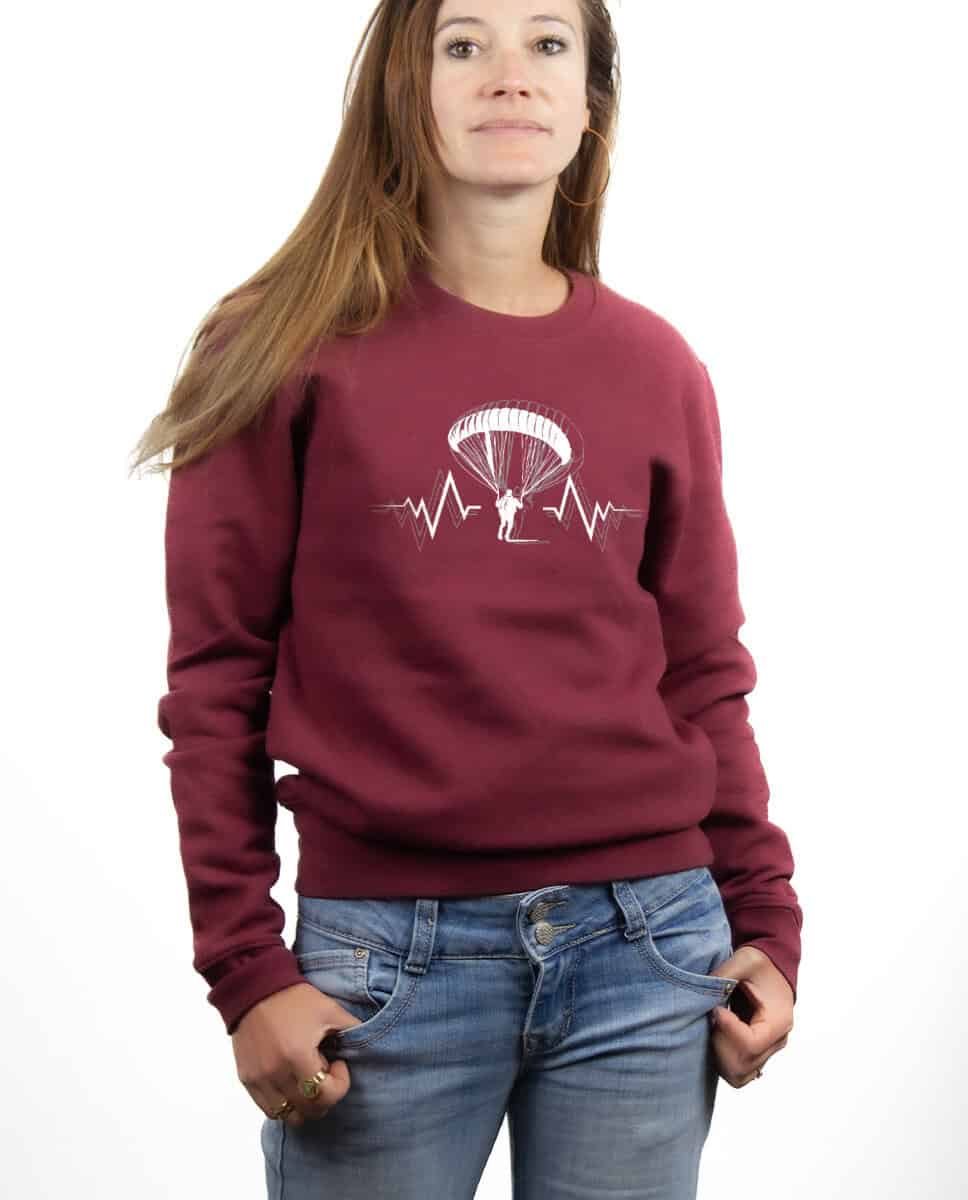 PULL FEMME : PARAPENTE BATTEMENTS DE COEUR – Image 5