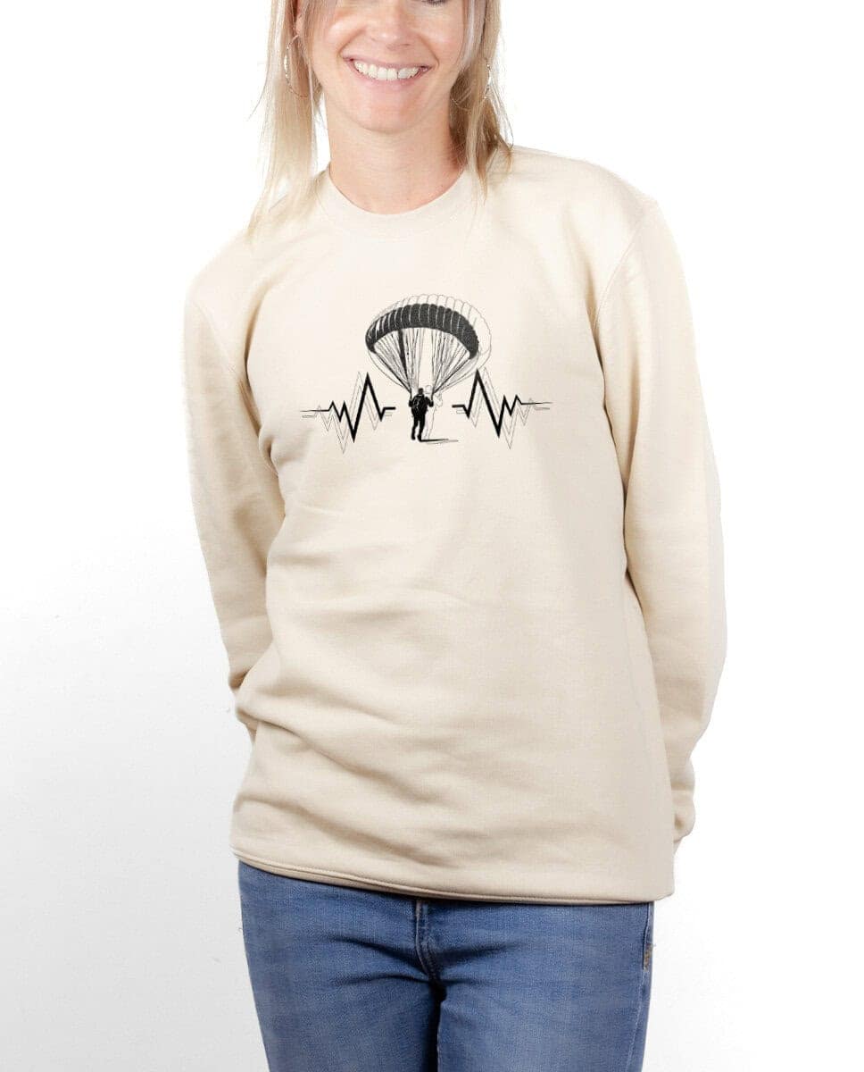 PULL FEMME : PARAPENTE BATTEMENTS DE COEUR – Image 2