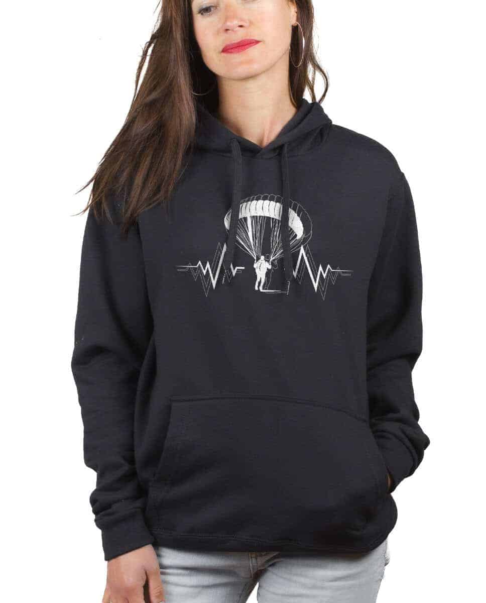 SWEAT FEMME : PARAPENTE BATTEMENTS DE COEUR – Image 2