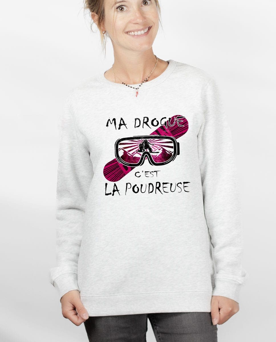 PULL FEMME : MA DROGUE C'EST LA POUDREUSE SNOW – Image 8