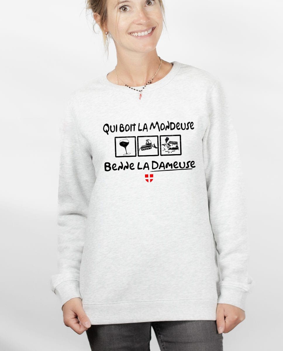 PULL FEMME : QUI BOIT LA MONDEUSE BENNE LA DAMEUSE – Image 8