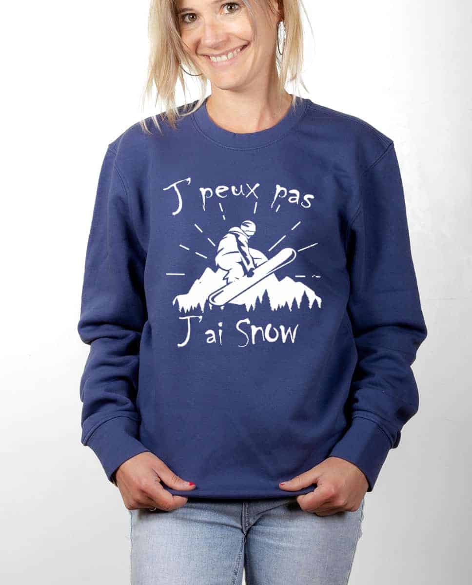 PULL FEMME : J'PEUX PAS J'AI SNOW – Image 7
