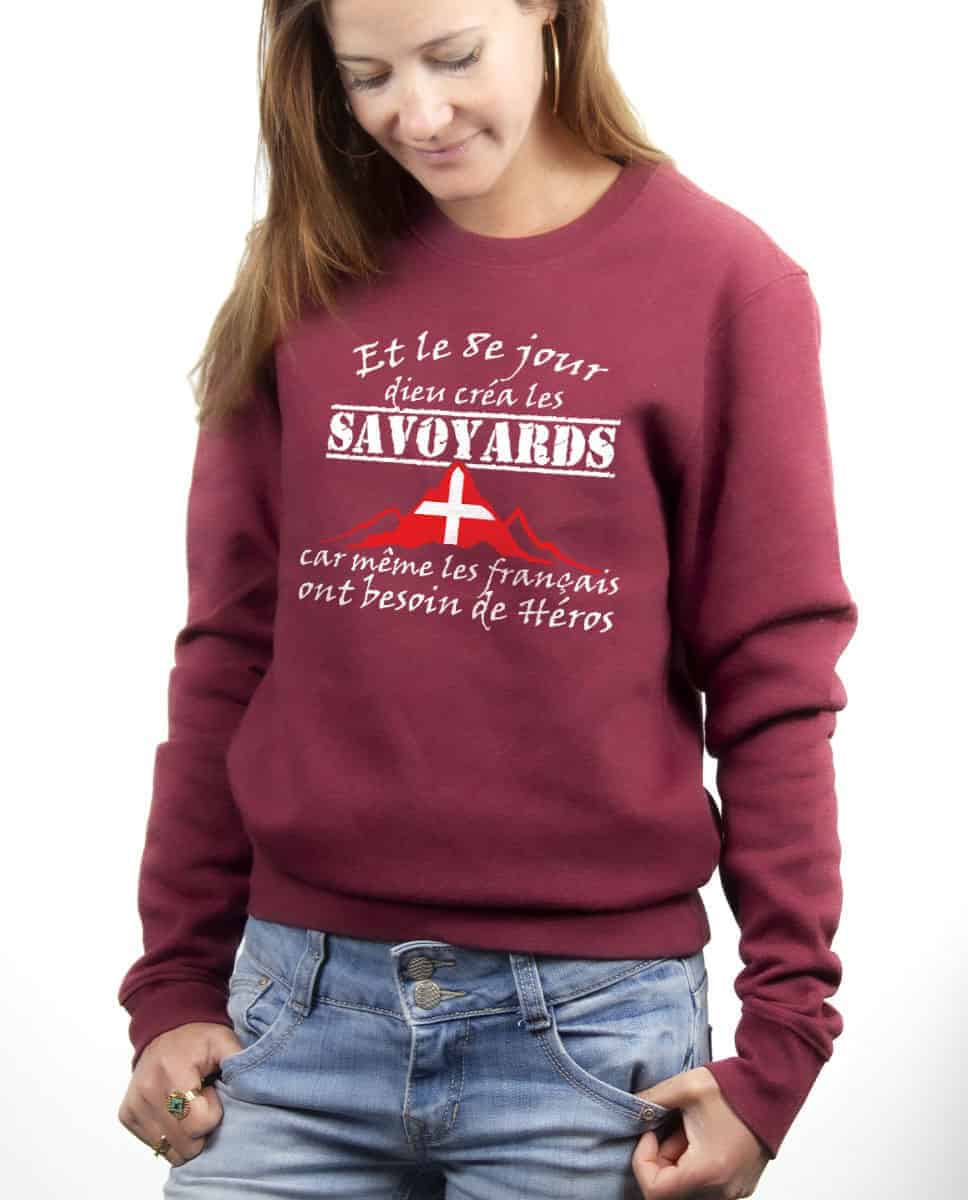 PULL FEMME : DIEU CREA LES SAVOYARDS – Image 11