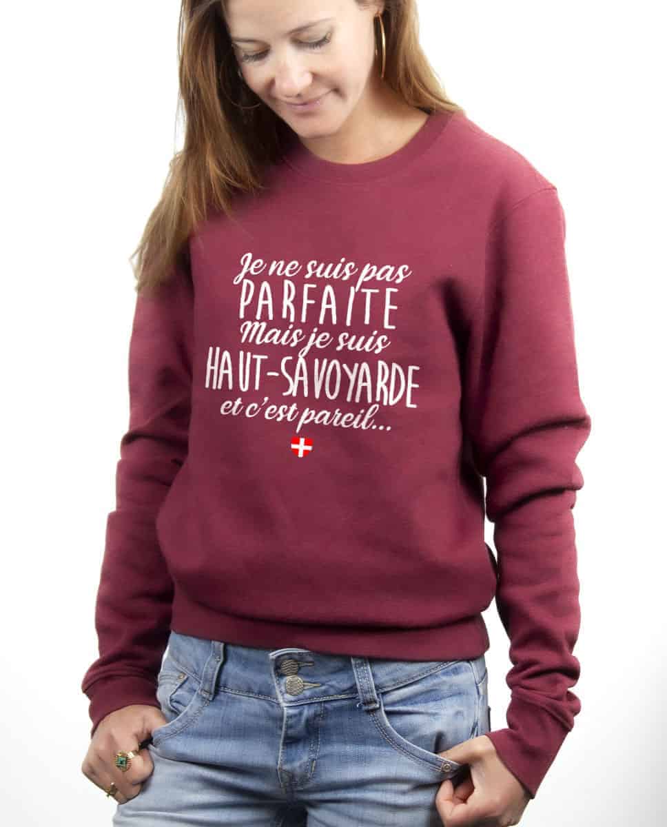 PULL FEMME : JE NE SUIS PAS PARFAITE MAIS JE SUIS HAUT SAVOYARDE – Image 8