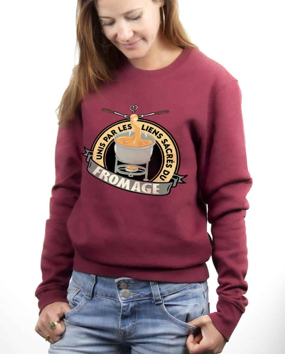 PULL FEMME : UNIS PAR LES LIENS SACRÉS DU FROMAGE – Image 23