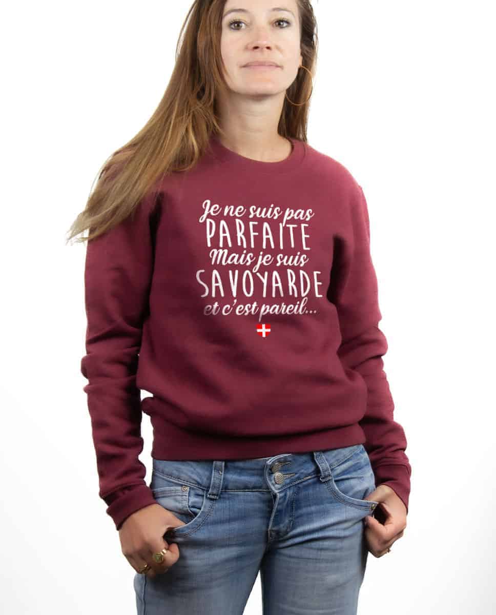 PULL FEMME : JE NE SUIS PAS PARFAITE MAIS JE SUIS SAVOYARDE – Image 14