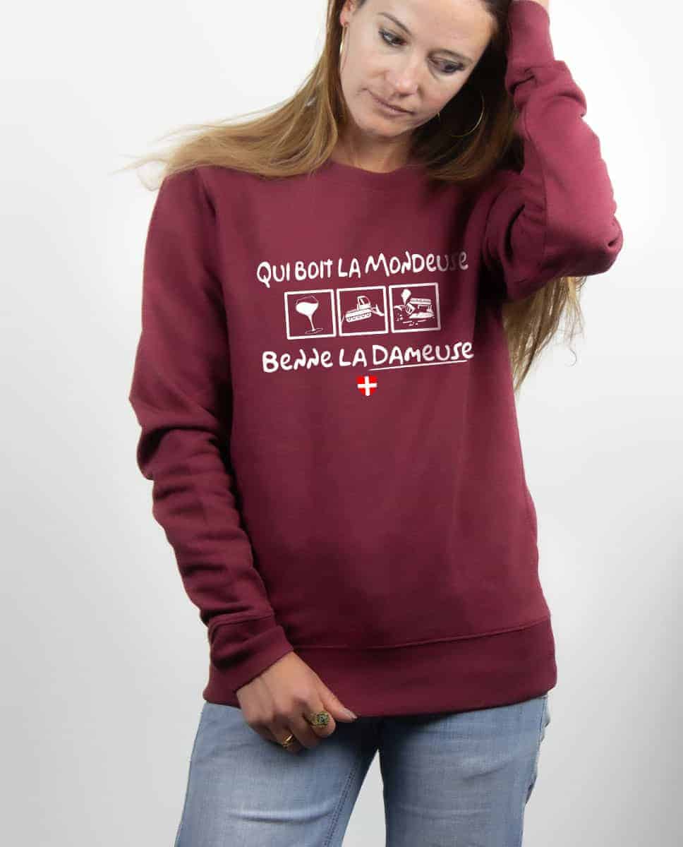 PULL FEMME : QUI BOIT LA MONDEUSE BENNE LA DAMEUSE – Image 11