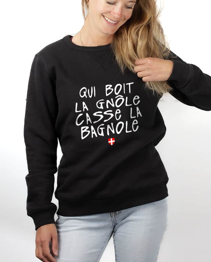 PULL FEMME : QUI BOIT LA GNÔLE CASSE LA BAGNOLE – Image 9