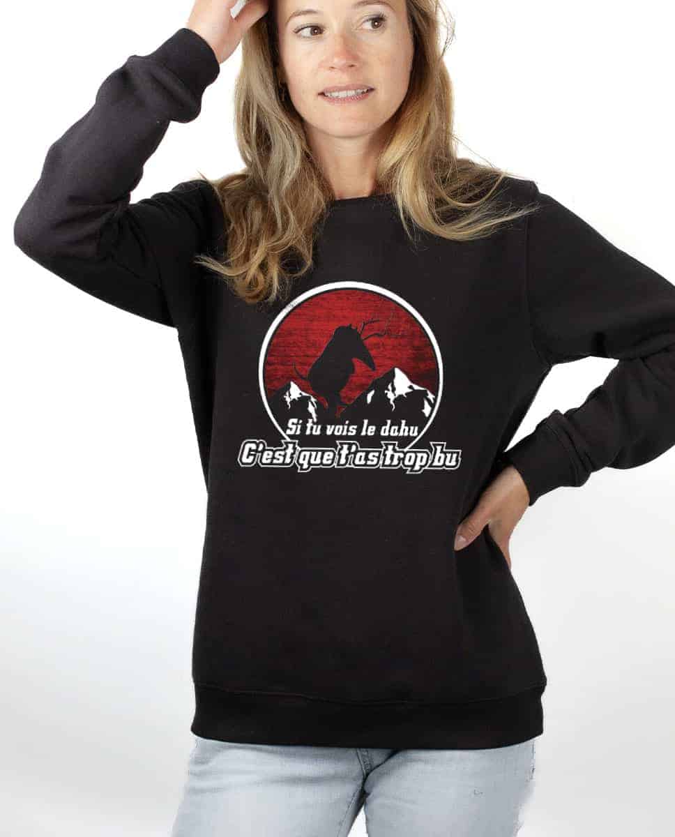 PULL FEMME : SI TU VOIS LE DAHU – Image 2