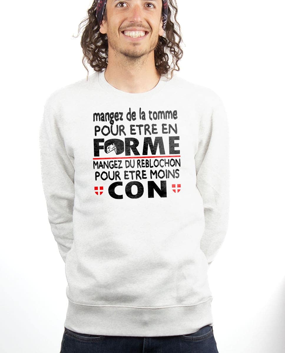 PULL HOMME : DE LA TOMME POUR ÊTRE EN FORME, DU REBLOCHON POUR ÊTRE MOINS CON – Image 20