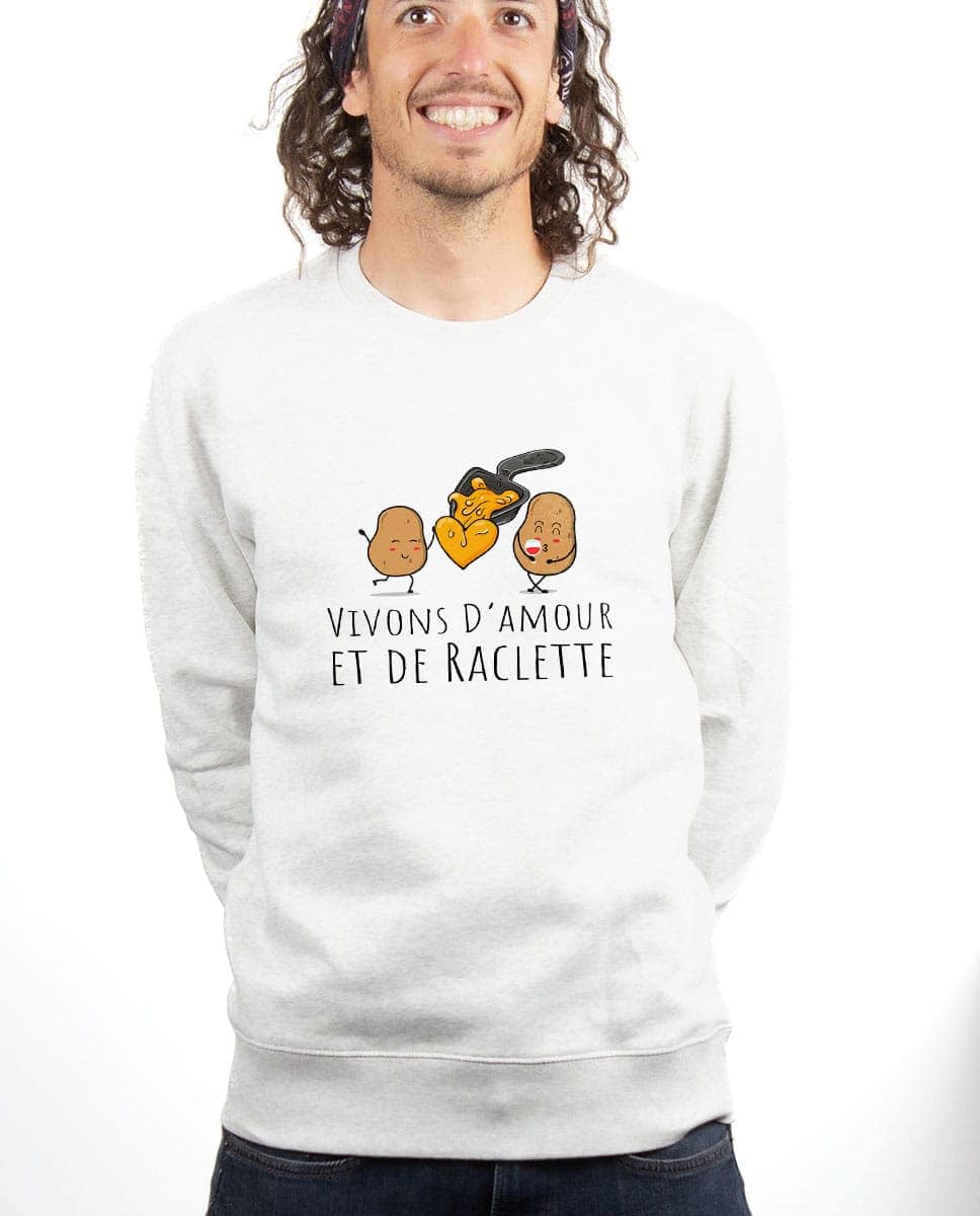 PULL HOMME : VIVONS D'AMOUR ET DE RACLETTE – Image 7