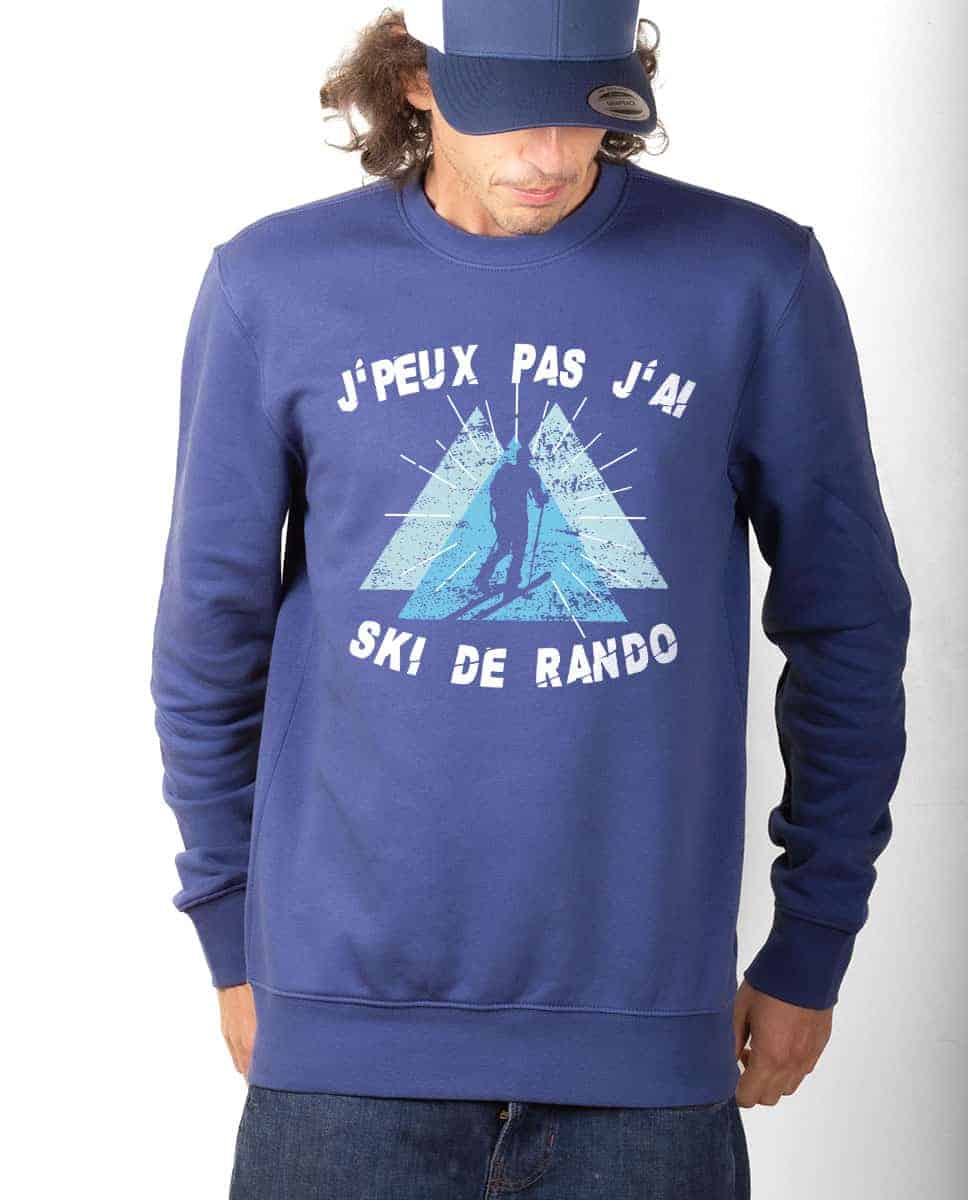 PULL HOMME : J'PEUX PAS J'AI SKI DE RANDO – Image 6