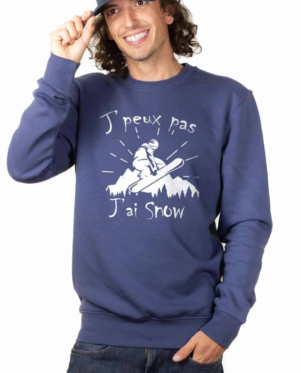 PULL HOMME : J'PEUX PAS J'AI SNOW – Image 9
