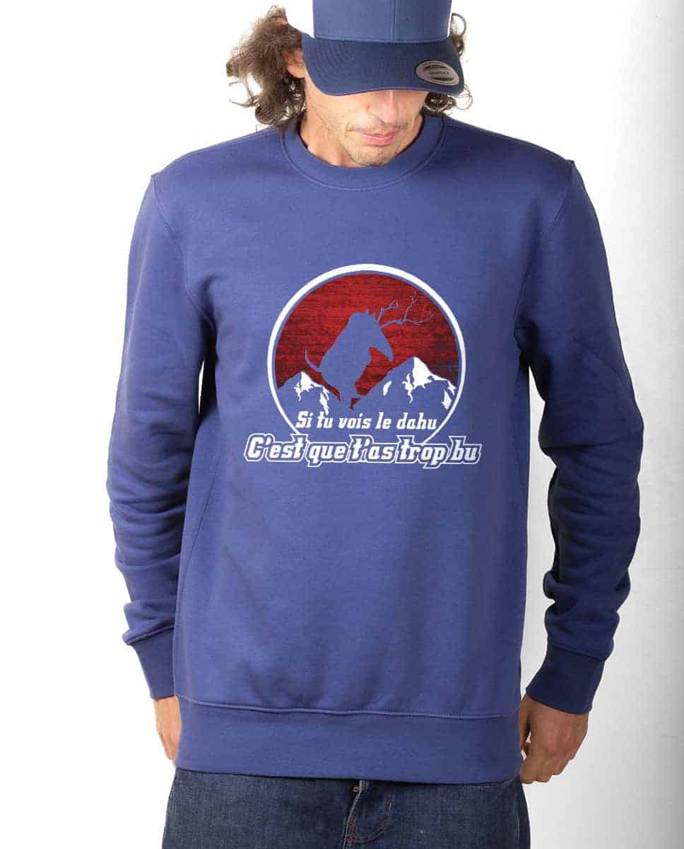PULL HOMME : SI TU VOIS LE DAHU – Image 3